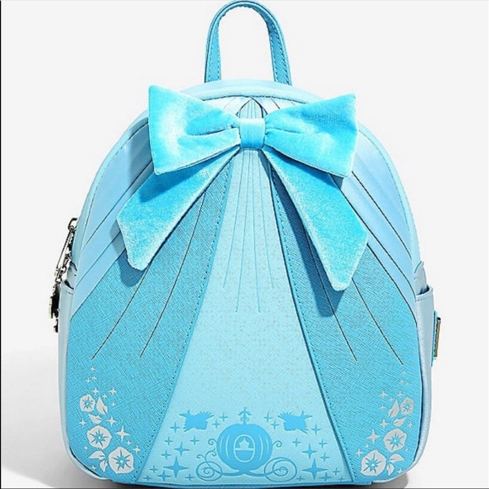 NWT Loungefly Cinderella Blue Mini Backpack